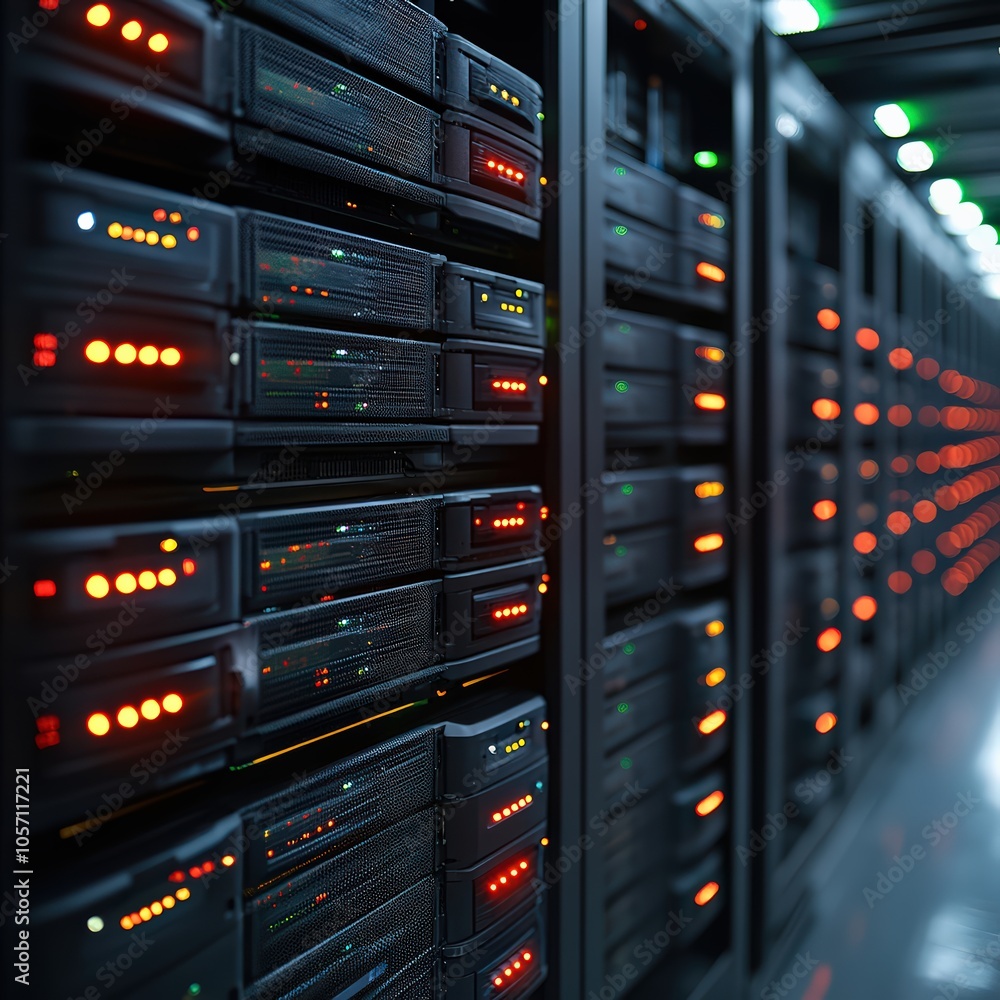 A backup server system with redundancy and power supply icons. A backup server system with redundancy and power supply icons.