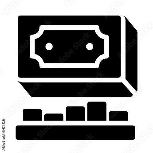 Icon Money Cash With Style Glyph