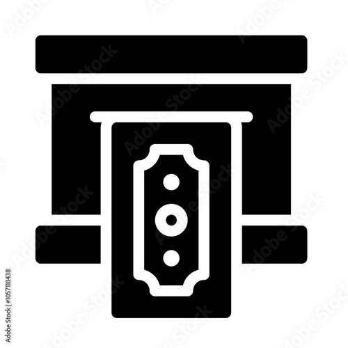 Icon Withdraw Funds With Style Glyph