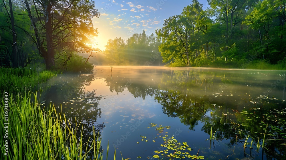 Fototapeta premium morning in the park