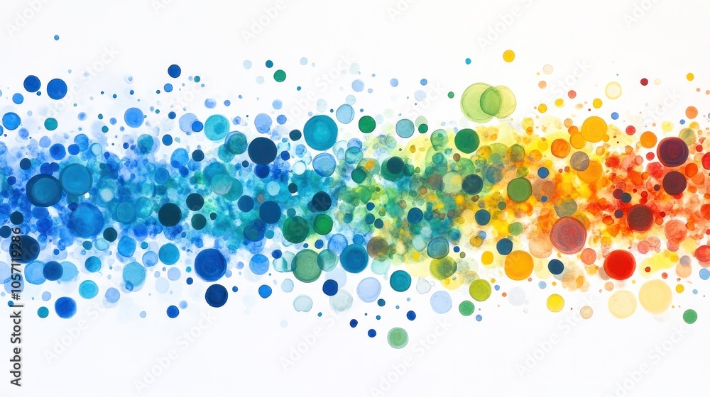A mesmerizing arrangement of colorful quantum dots in various sizes, showcasing a spectrum of vibrant hues such as blue, A mesmerizing arrangement of colorful quantum dots in various sizes, showcasing a spectrum of vibrant hues such as blue,
