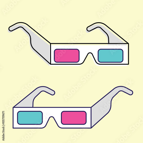 3d glasses icon