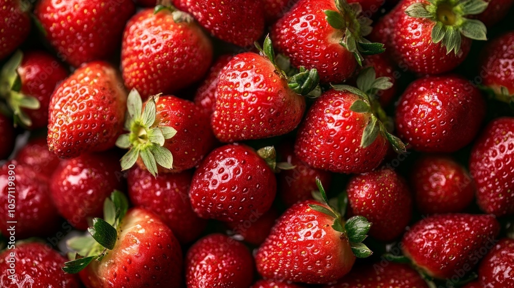 A bunch of red strawberries A bunch of red strawberries