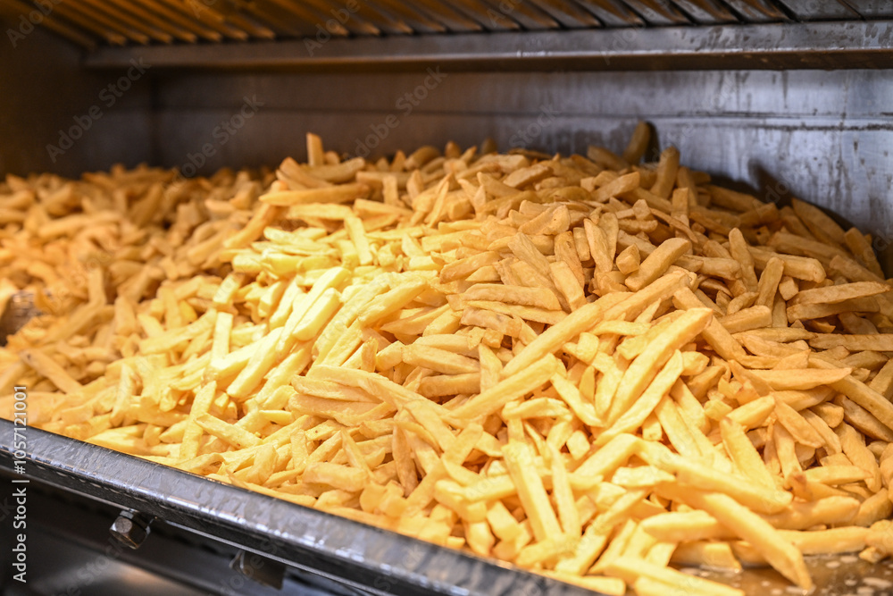 Fototapeta premium Frite Friterie pomme de terre cuisson
