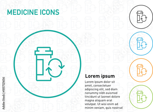 medicine recycling medicine box, box recycling, medicine dump, Medical icons and symbols minimal icon for medical and medicine icons