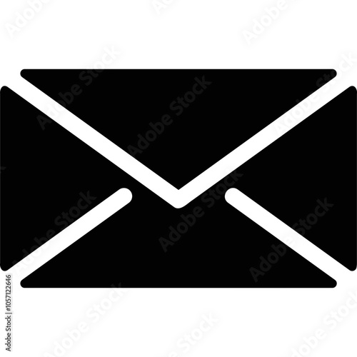Simple vector icon message, envelope