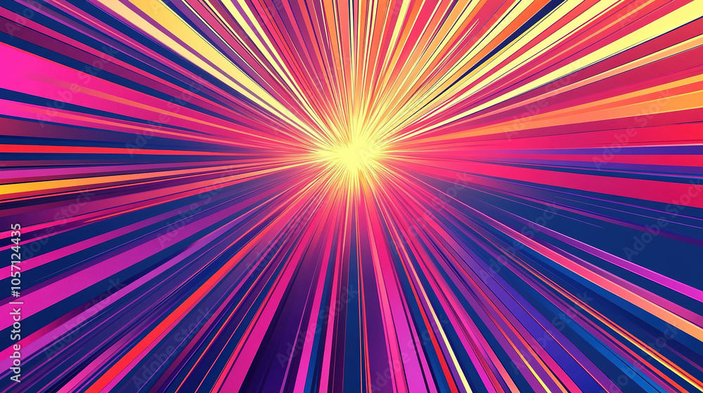 Obraz premium Diagonal Anime Speed Lines. Fast speed glowing flashing lines streaks 