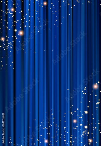 blue velvet curtains