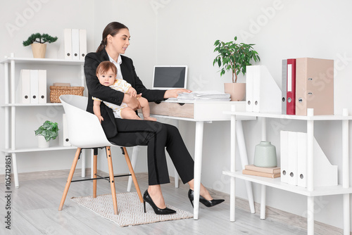 Young happy business mother...