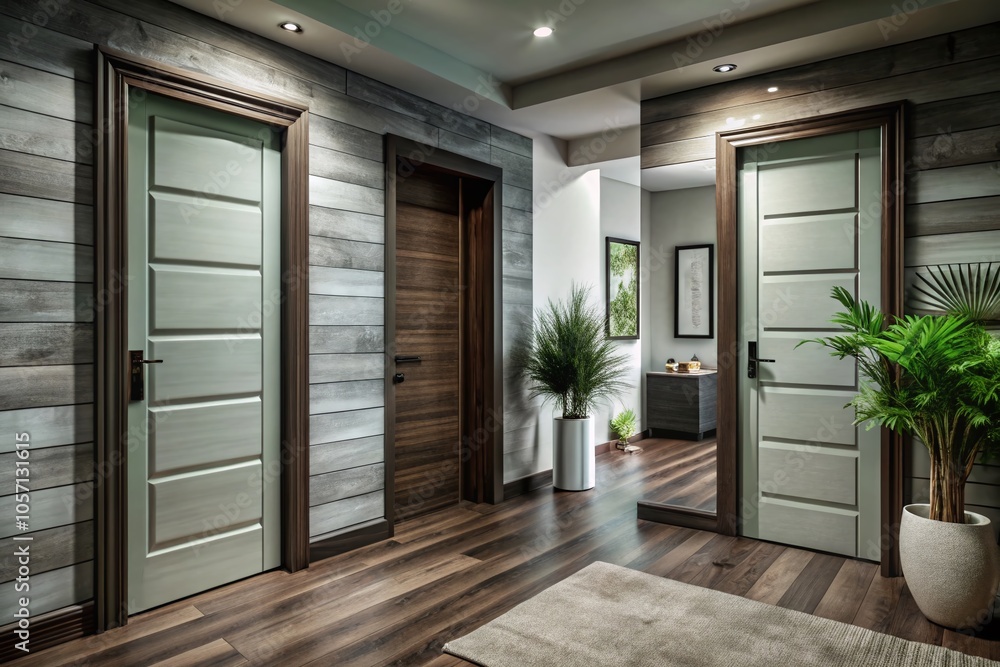 Fototapeta premium Modern Interior Doors: A Blend of Style and Functionality in Contemporary Homes