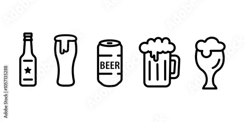 Draft beer menu icon