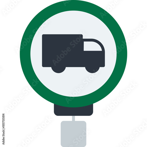 Truck Route Icon