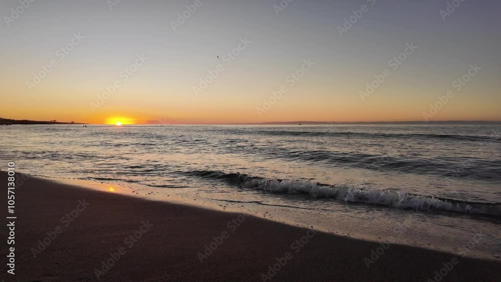seascape with waves in slow motion seascape with waves in slow motion