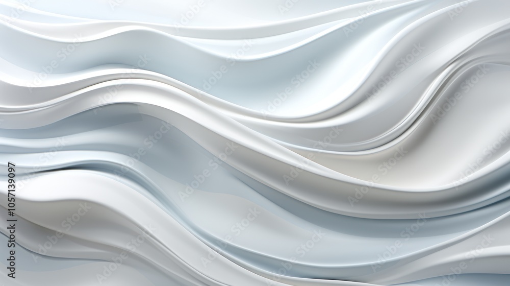 A smooth, flowing abstract design in soft white and light blue tones. A smooth, flowing abstract design in soft white and light blue tones.