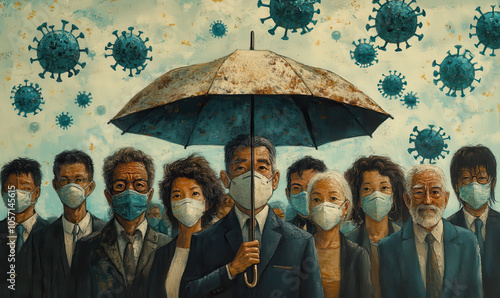 Symbolic Art Depicting Community Resilience During Pandemic Times