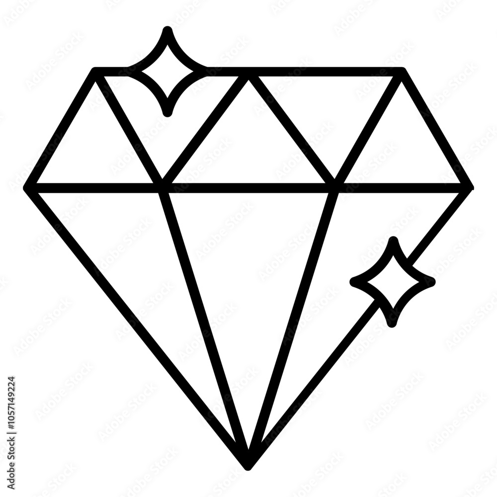 Diamond icon, vector illustration Diamond icon, vector illustration