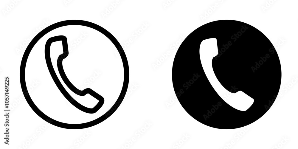 Illustration Vector graphic of telephone icon template Illustration Vector graphic of telephone icon template