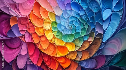 Wallpaper Mural colorful abstract composition  Torontodigital.ca