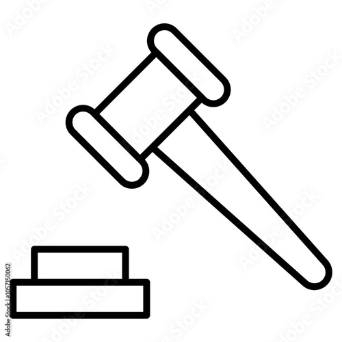 Auction  icon, vector illustration