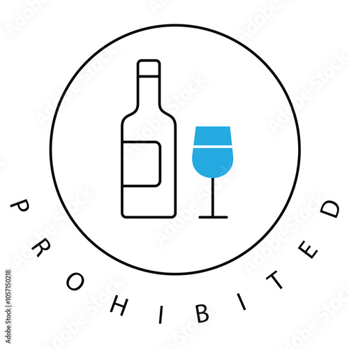 No Alcohol Wine Glass Icon