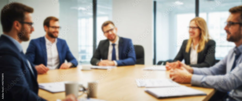 Blurred background of an Innovative corporate meeting with multicultural employees, bussiness and meeting Blurred background of an Innovative corporate meeting with multicultural employees, bussiness and meeting