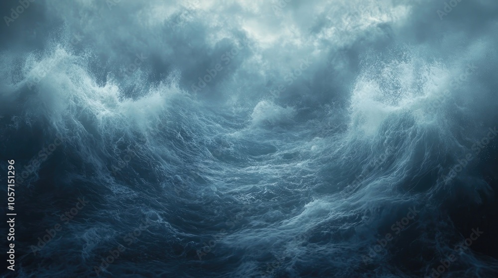 Abstract Marine Artwork Featuring Surreal Ocean Waves Abstract Marine Artwork Featuring Surreal Ocean Waves