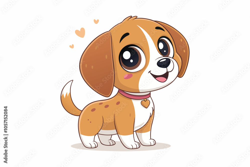 Fototapeta premium That cute dog cartoon with great vector .eps