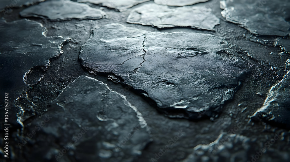 Dark Stone Texture 3D Illustration Dark Stone Texture 3D Illustration