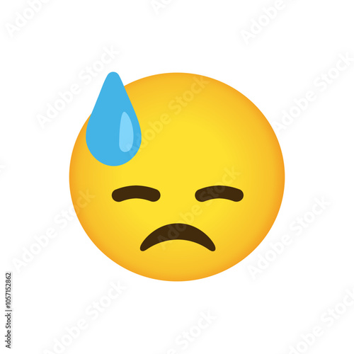 Sad but Relieved Face