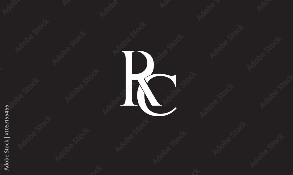 RC, CR, R , C , Abstract Letters Logo Monogram RC, CR, R , C , Abstract Letters Logo Monogram