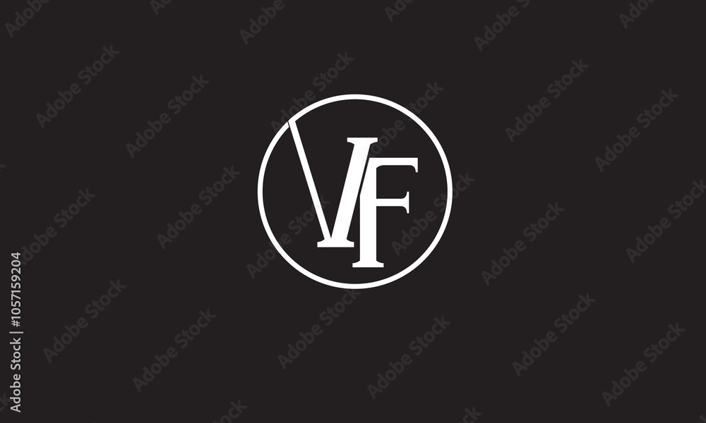 VF, FV, V , F , Abstract Letters Logo Monogram VF, FV, V , F , Abstract Letters Logo Monogram