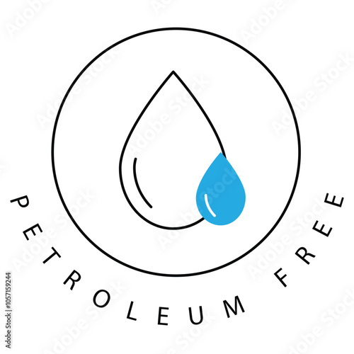 Petroleum-Based Trans Fat Health Warning Vector Icon Design