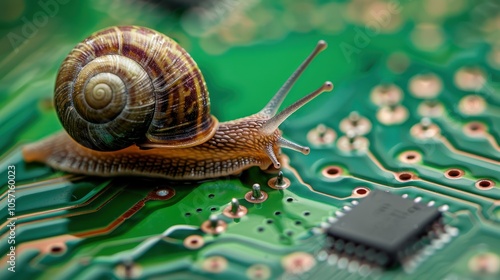 Snail on a Circuit Board: Slow and Steady