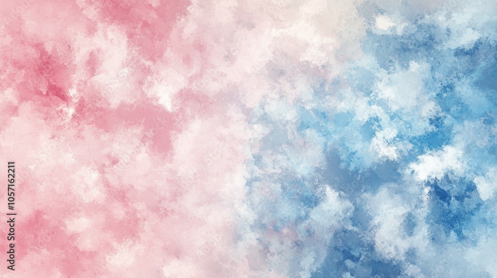 A pink and blue background with a white cloud A pink and blue background with a white cloud