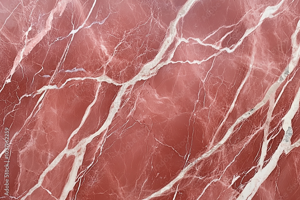 Luxurious Red Marble Texture with White and Pink Veins for Elegant Design and Interior Decor Luxurious Red Marble Texture with White and Pink Veins for Elegant Design and Interior Decor