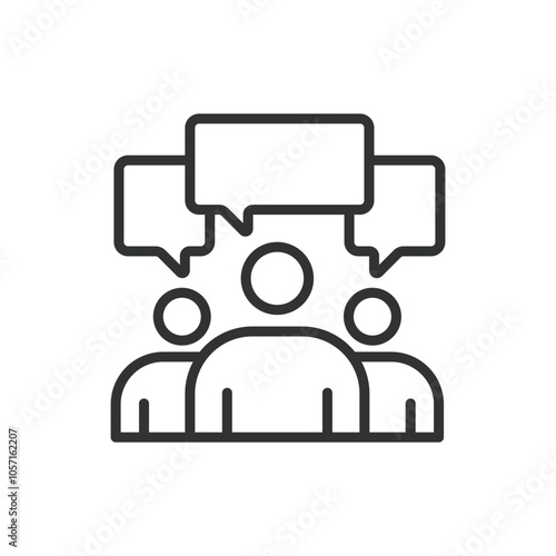 Class action, in line design. Class, action, lawsuit, litigation, justice, claim, settlement on white background vector. Class action editable stroke icon
