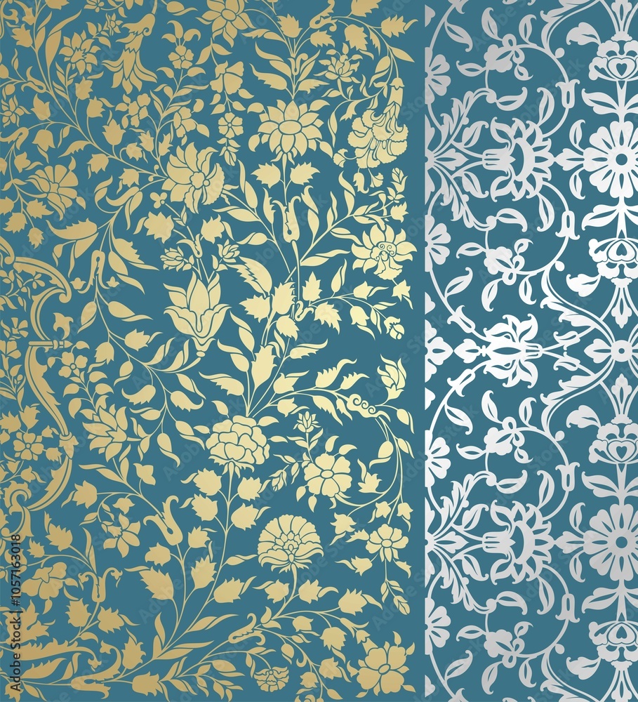 wedding card design, traditional paisley floral pattern , royal India wedding card design, traditional paisley floral pattern , royal India