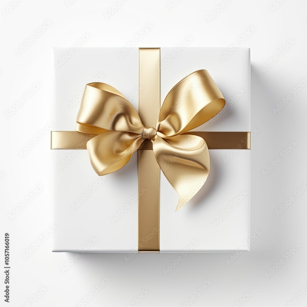 gift box with golden ribbon gift box with golden ribbon