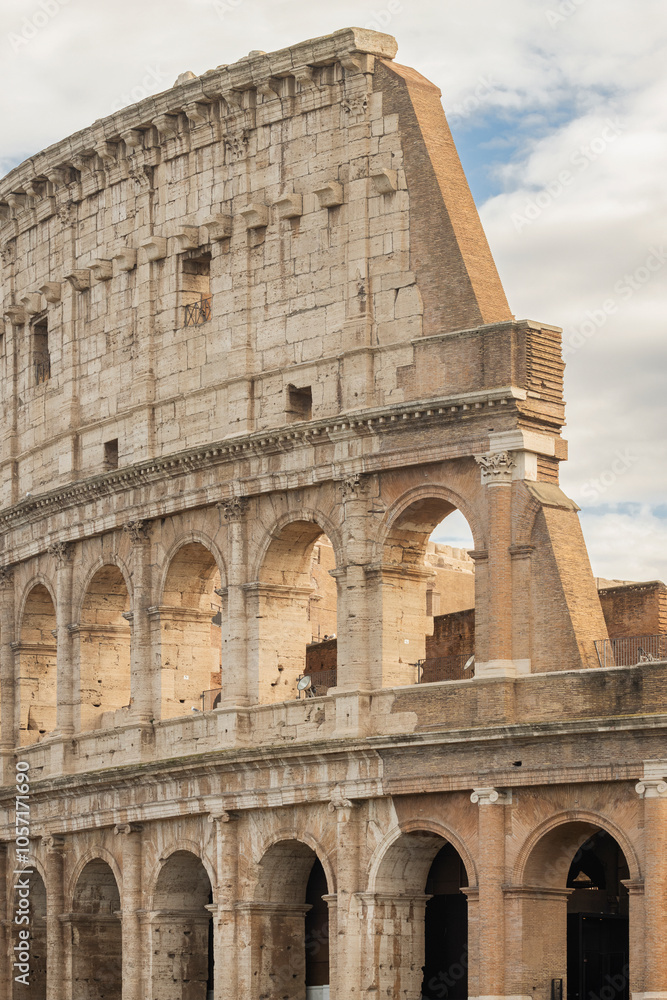 Fototapeta premium Colosseum in Rome. Italian classic architecture landmark. Travel destination. Italy