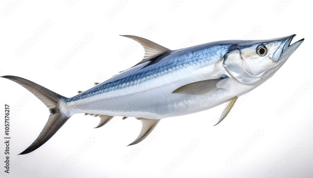 Tarpon fish floating or flying isolated white background Tarpon fish floating or flying isolated white background