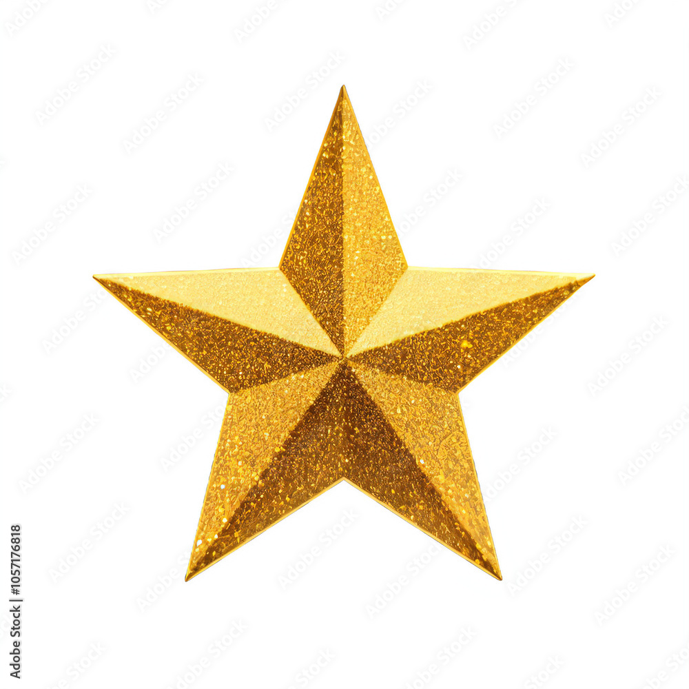 Fototapeta premium Gold star illustration transparent
