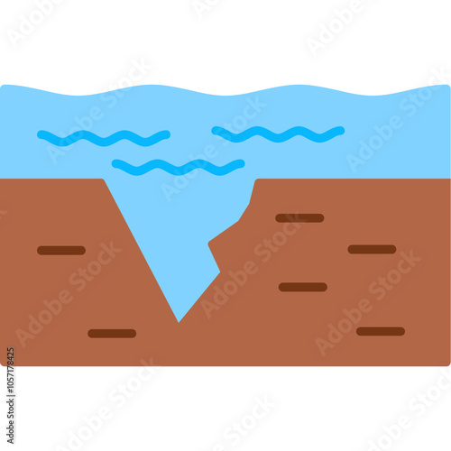 Ocean Trench Icon