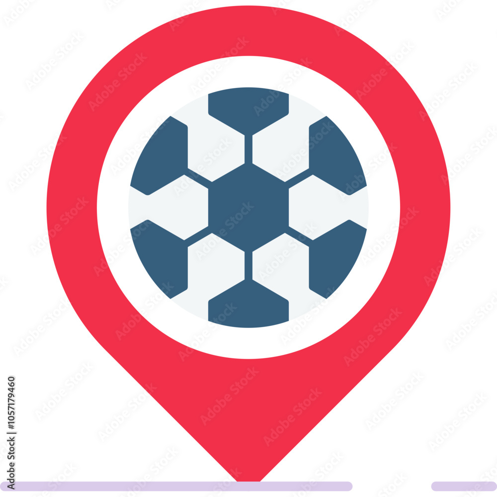 Obraz premium Stadium Map Icon