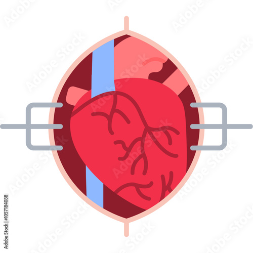 Open Heart Surgery Icon