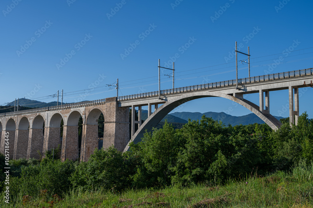 Isernia. Santo Spirito railway bridge 2024. Isernia. Santo Spirito railway bridge 2024.