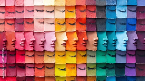 multicultural faces