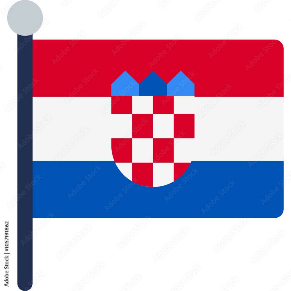 Croatia Flag Icon Croatia Flag Icon
