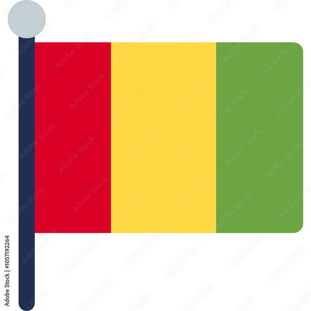 Fototapeta premium Guinea Flag Icon