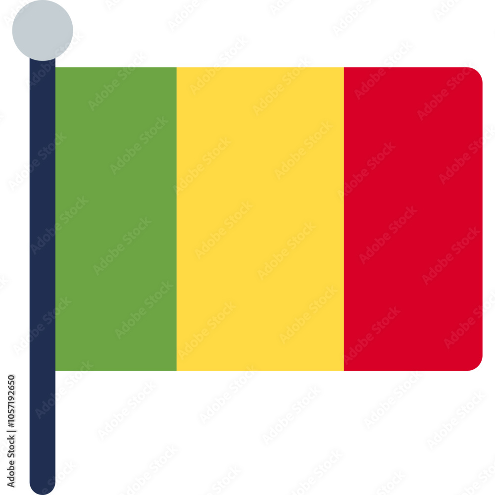 Fototapeta premium Mali Flag Icon