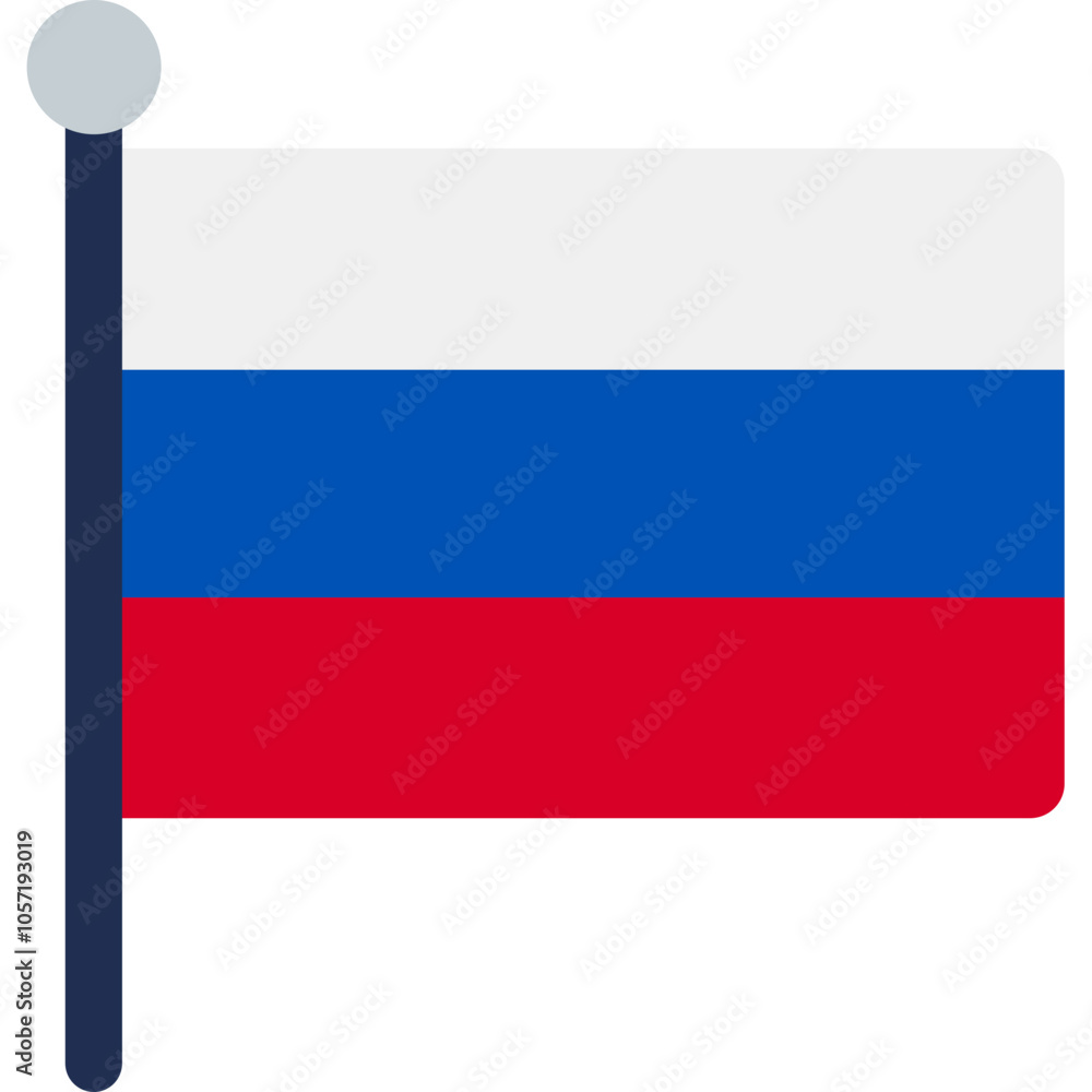 Russia Flag Icon Russia Flag Icon